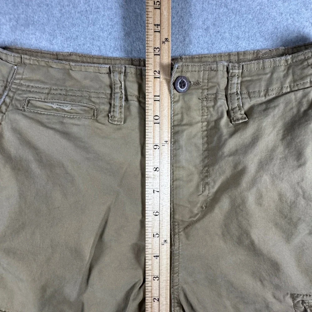 American Eagle Cargo Pants Mens 34x30 Olive Green Flex Straight Utility Gorpcore
